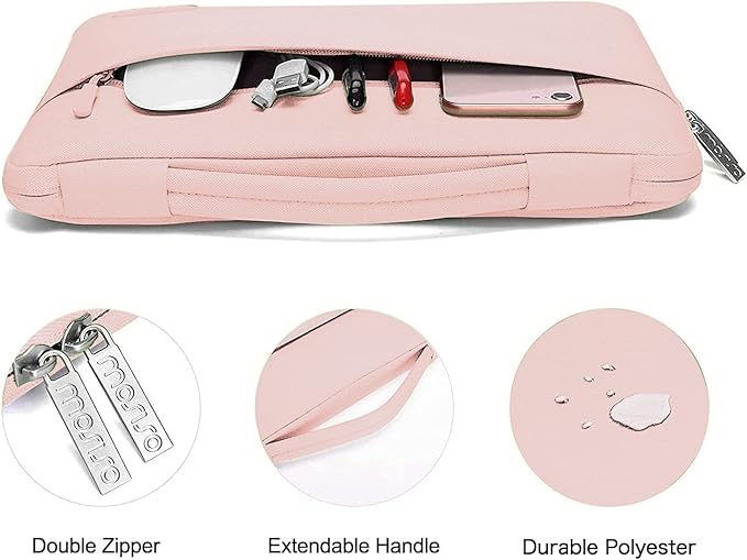 MOSISO Compatible with MacBook Pro 13 inch Case M2 2025, 2024, 2023-2016 A2338 M1 A2251 A2289 A2159 A1989 A1708 A1706, Plastic Hard Case&Bag&Keyboard Skin&Webcam Cover&Screen Protector, Chalk Pink