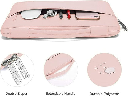 MOSISO Compatible with MacBook Pro 13 inch Case M2 2025, 2024, 2023-2016 A2338 M1 A2251 A2289 A2159 A1989 A1708 A1706, Plastic Hard Case&Bag&Keyboard Skin&Webcam Cover&Screen Protector, Chalk Pink