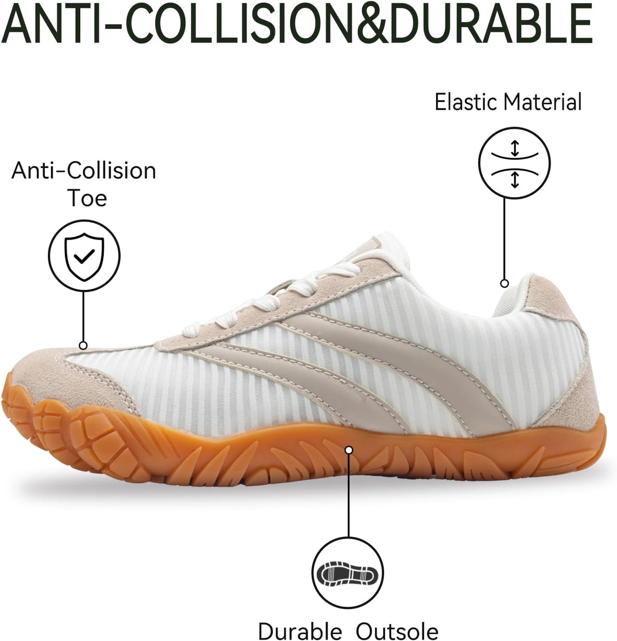 Women Casual Sneakers,Wide Toe Box Shoes Women Zero Drop Barefoot Shoe Men,Minimalist Trail Running Shoe,Non-Slip Lightweight Breathable Comfortable Fashion Walking Hiking Shoes Unisex