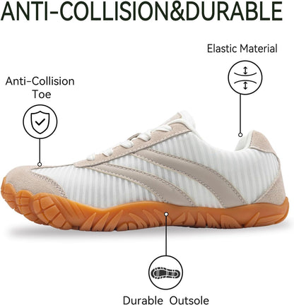 Women Casual Sneakers,Wide Toe Box Shoes Women Zero Drop Barefoot Shoe Men,Minimalist Trail Running Shoe,Non-Slip Lightweight Breathable Comfortable Fashion Walking Hiking Shoes Unisex
