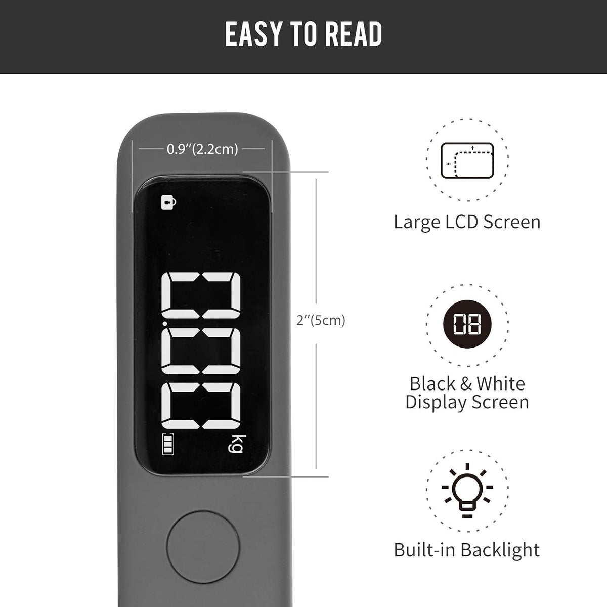 pack all 110 Lbs Luggage Scale, Digital Handheld Luggage Scale, Travel Weight Scale for Luggage with Backlit LCD Display, Battery Included( box damaged)