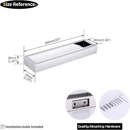 GERZWY Bathroom Hardware Hand Towel Holder SUS 304 Stainless Steel Towel Ring for Bath Kitchen Garage Heavy Duty Wall Mounted, Polished Finish HG1706-JG