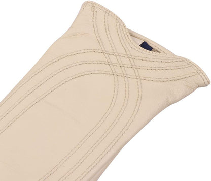Nappa Leather Gloves Warm Handmade Curve Lambskin for Women
