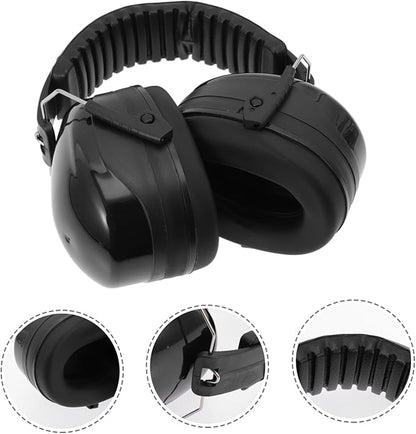 Gadpiparty Leather Over Ear Headphones for Drummers Noise Reduction Headset Sound Insulation Earphones for Jazz Drum Set Performances