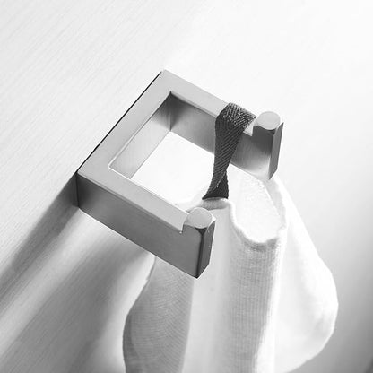 Elegant Double Towel Hook for Organized Serenity, Durable Stainless Steel Design, Any Bathroom Decor, Brushed Nickel
