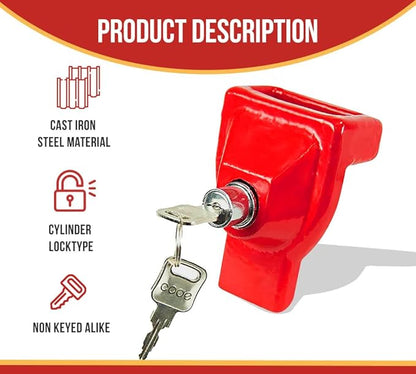 Mytee Products Cast Iron Air Brake Glad Hand Lock for Tractor Trailer
