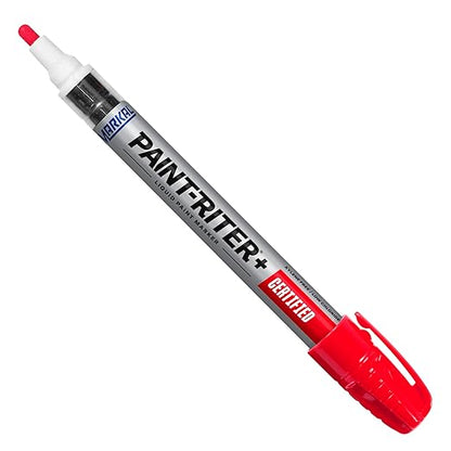 Markal 96882 Paint-Riter Certified Liquid Paint Marker, Versatile Surface Compatibility, Bold Mark Size 1.8", Red