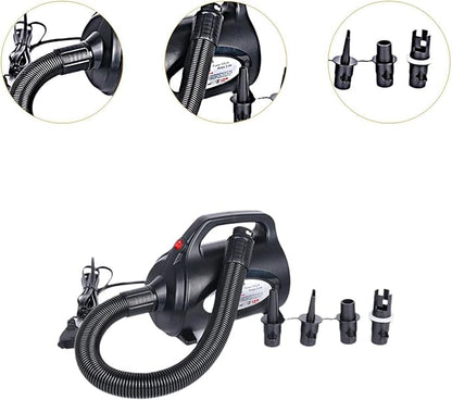 Electric Air Pump Inflator Deflator Pump Inflate and Deflate Air Pump for Exercise Ball Boat Swimming Rings Pool Float
