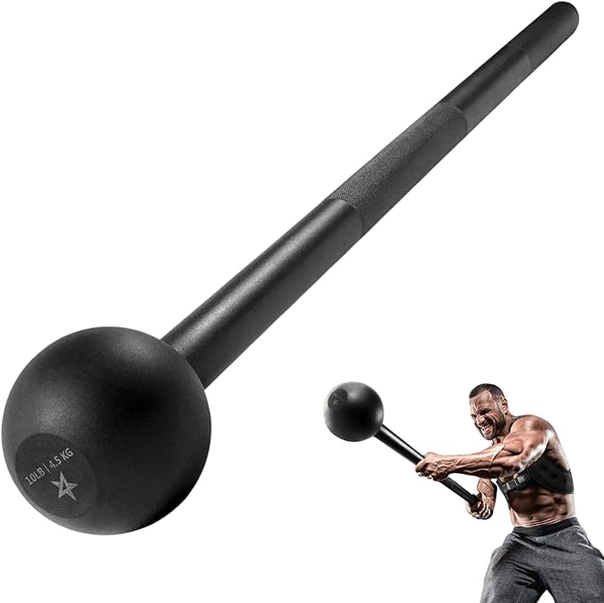 Yes4All Steel Mace Bell for Strength Training For Woman & Man (10 lbs)
