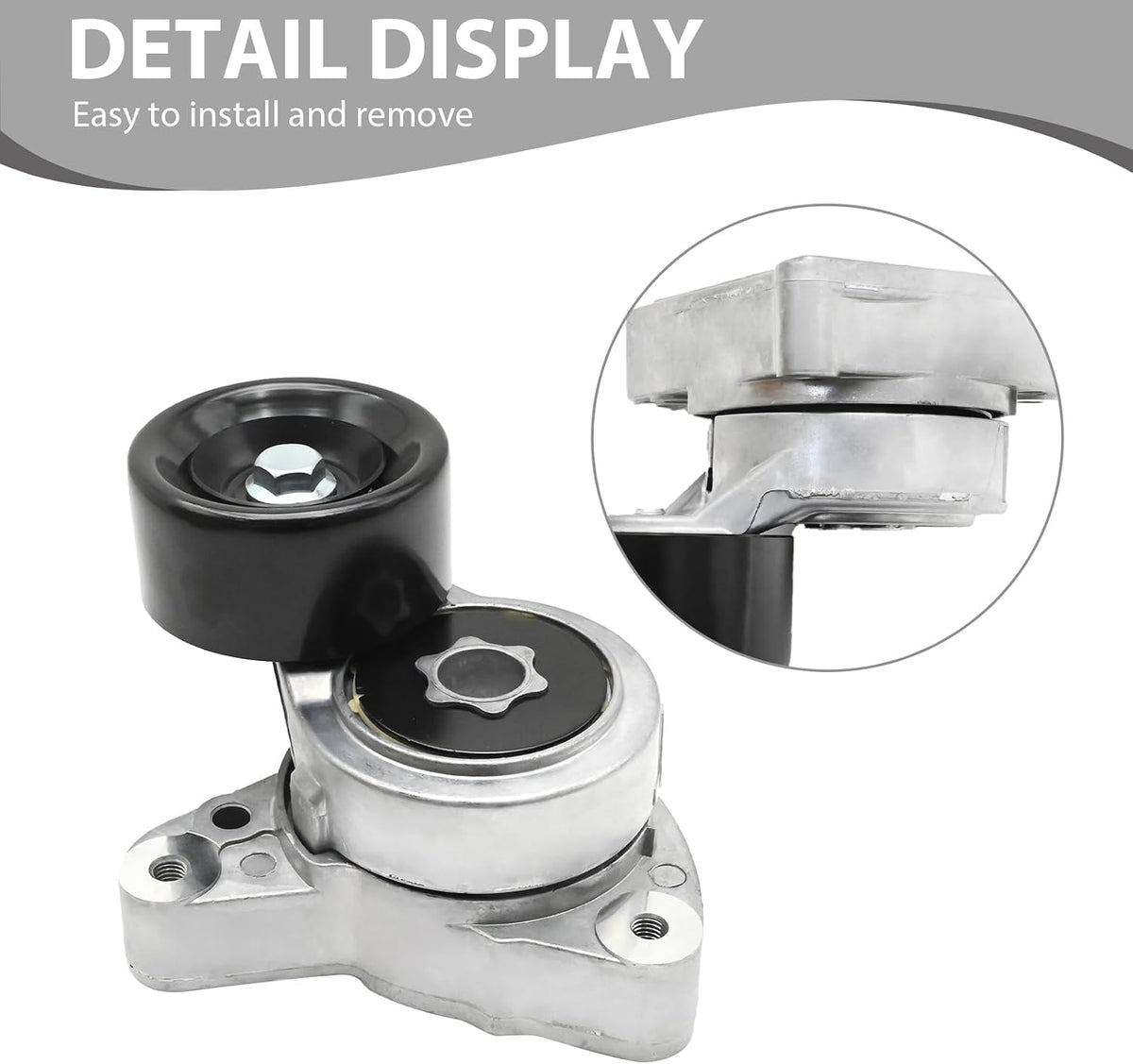 UOIENRT 31170RAAA01 Belt Tensioner Pulley Assembly, Replacement for Honda CR-V Civic Accord Element 2003-2007 Replacement for Acura CSX RDX ILX 2004-2006, Replaces 31170PNA023 31170-RAA-A01