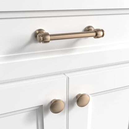 30188 - (Single) Milano Door and Drawer Pull - 8in Center-to-Center, Champagne Bronze