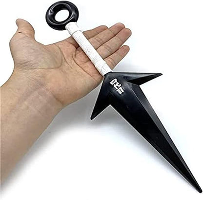 Japan Anime 10.2 inch Ninja Props Big Kunai Knife Black…