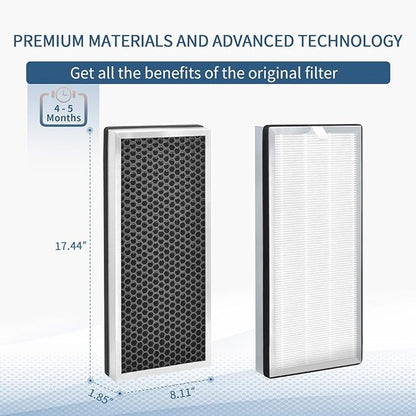 40 Filter Compatible with MA Series 40 Air Cleaner pur-ifier, 3-in-1 Composite Filtration with H13 HEPA Filter, Fine Pre-Filter and Efficient acti-vated car-bon Filter, Pack of 1