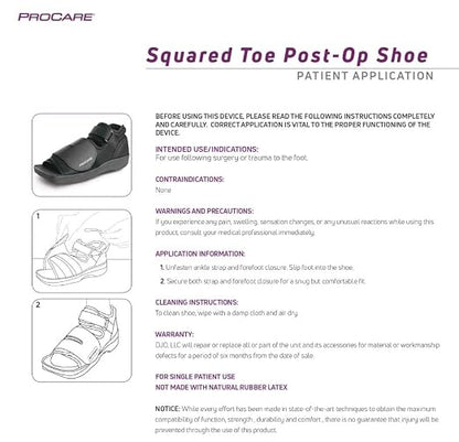 ProCare 79-81233 Squared Toe Post-Op Shoe
