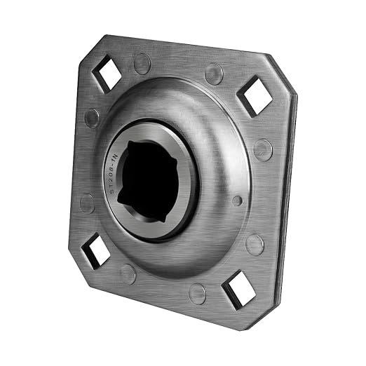 ST208-1N 1" Square Disc Harrow Flange Bearing Unit, Disc Harrow Bearing for Farming Applications Monroe Tuffline Replace FD208R1 FD208R ST208-1 DHU1-208 FD208R1 FD208-1SQ