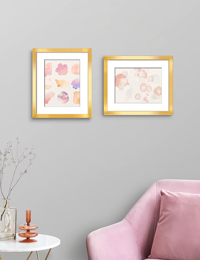 Annecy 9x12 Picture Frames (1 Pack, Gold), Simple Designed Photo Frame, For Pictures 9x12 for Wall Mounting, Classic Simple Home Office Decor