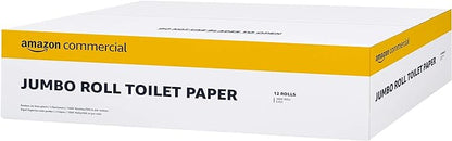 Commercial 2-Ply White 9' Jumbo Roll Toilet PaperBath Tissue (416972)Bulk for Business Septic Safe Compatible with Universal DispensersFSC Certified 1000 feet per Roll (12 Rolls)()