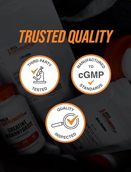 BulkSupplements.com Creatine Monohydrate Powder - Creatine Supplement, Micronized Creatine, Creatine Powder - Unflavored  Gluten Free, 5g (5000mg) per Servings, 500g (1.1 lbs) (Pack of 1)
