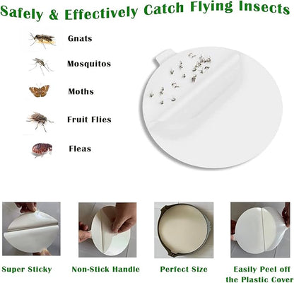 15PCS Flea Trap Refills, 7.1 in Flea Trap Refill Discs Replacement Glue Boards Fits Most Model of Indoor Flea Killer Fly Killer Insect Trap, Fly Trap Refill Glue Pads