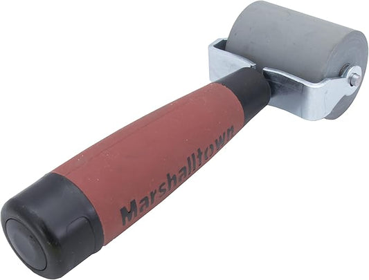 MARSHALLTOWN Paint And Wallcovering Seam Roller, 2 Inch flat Solid Rubber Installation Tool, Made in the USA, E54D