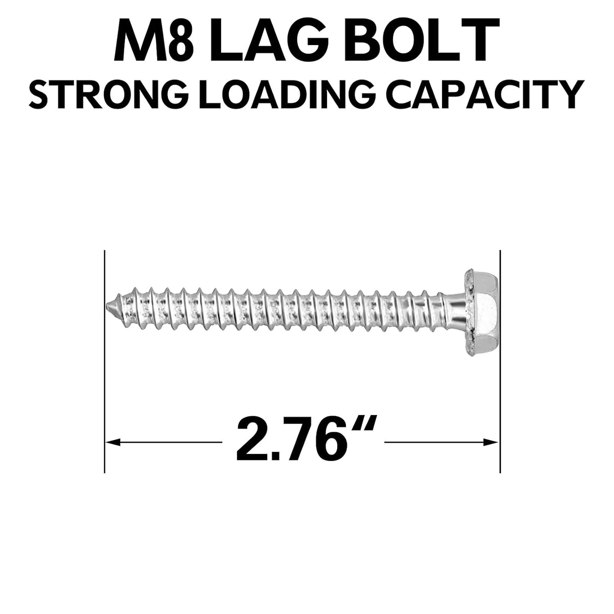 Mounting Dream Lag Bolt Kit for TV Mount Comes with (4) M8 Lag Bolt for Wood Stud,(4) Fischer Anchors for Concrete Wall, Includes Allen Key and Bubble Level
