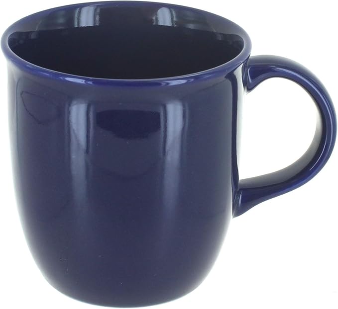 Blue Rose Polish Pottery Cobalt Plain Coffee Mug