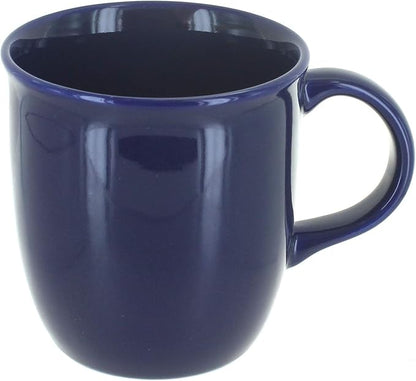 Blue Rose Polish Pottery Cobalt Plain Coffee Mug