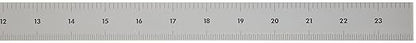 Mitutoyo 182-161, Steel Rule, 24" (4R), (18, 116, 132, 164"), 364" Thick X 1316" Wide, Satin Chrome Finish Tempered Stainless Steel