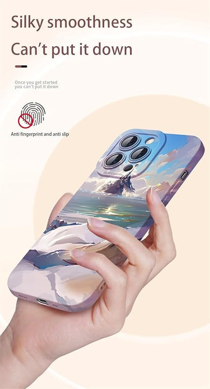 Chinoiserie Style Oil Painting Phone Case – Full Protection, Fall-Proof, Premium Design for iPhone 13 Pro Max & iPhone 14 Pro