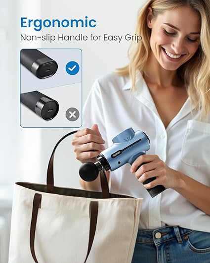 RENPHO Massage Gun Deep Tissue, FSA HSA Eligible Portable Percussion Massager for Back and Neck, Mothers Day Gifts, Gift for Men and Women, Handheld Device with Carry Case, Active