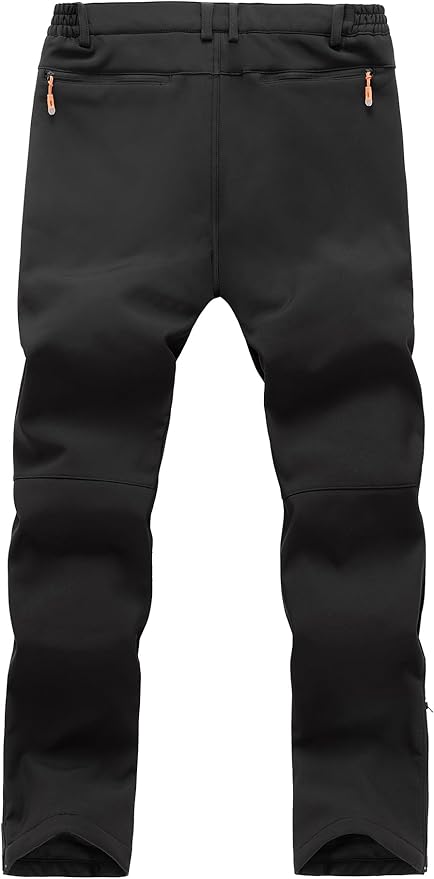 Postropaky Mens Hiking Snow Ski Pants Waterproof Outdoor Insulated Softshell Pants Snowboard Zipper Bottom Leg