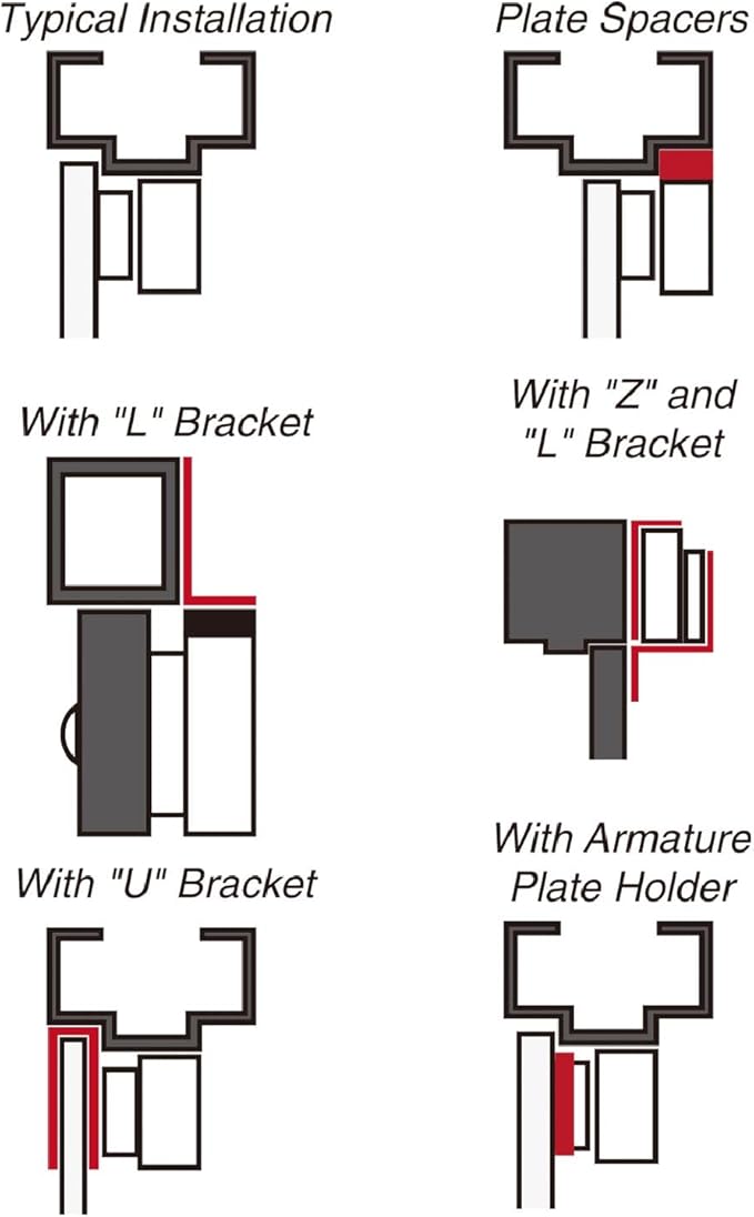 Seco-Larm E-941DB-600PQ Enforcer Double Door Electromagnetic Lock with Bond Sensor, 600 Lbs.