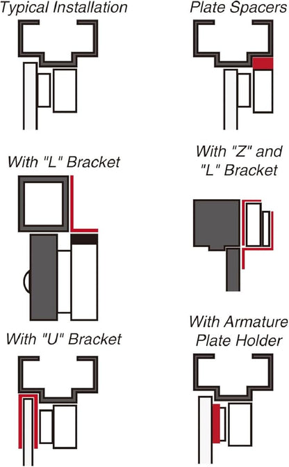 Seco-Larm E-941DB-600PQ Enforcer Double Door Electromagnetic Lock with Bond Sensor, 600 Lbs.