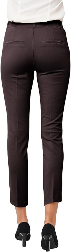 Marycrafts Women's Pull On Stretch Yoga Dress Business Work Pants