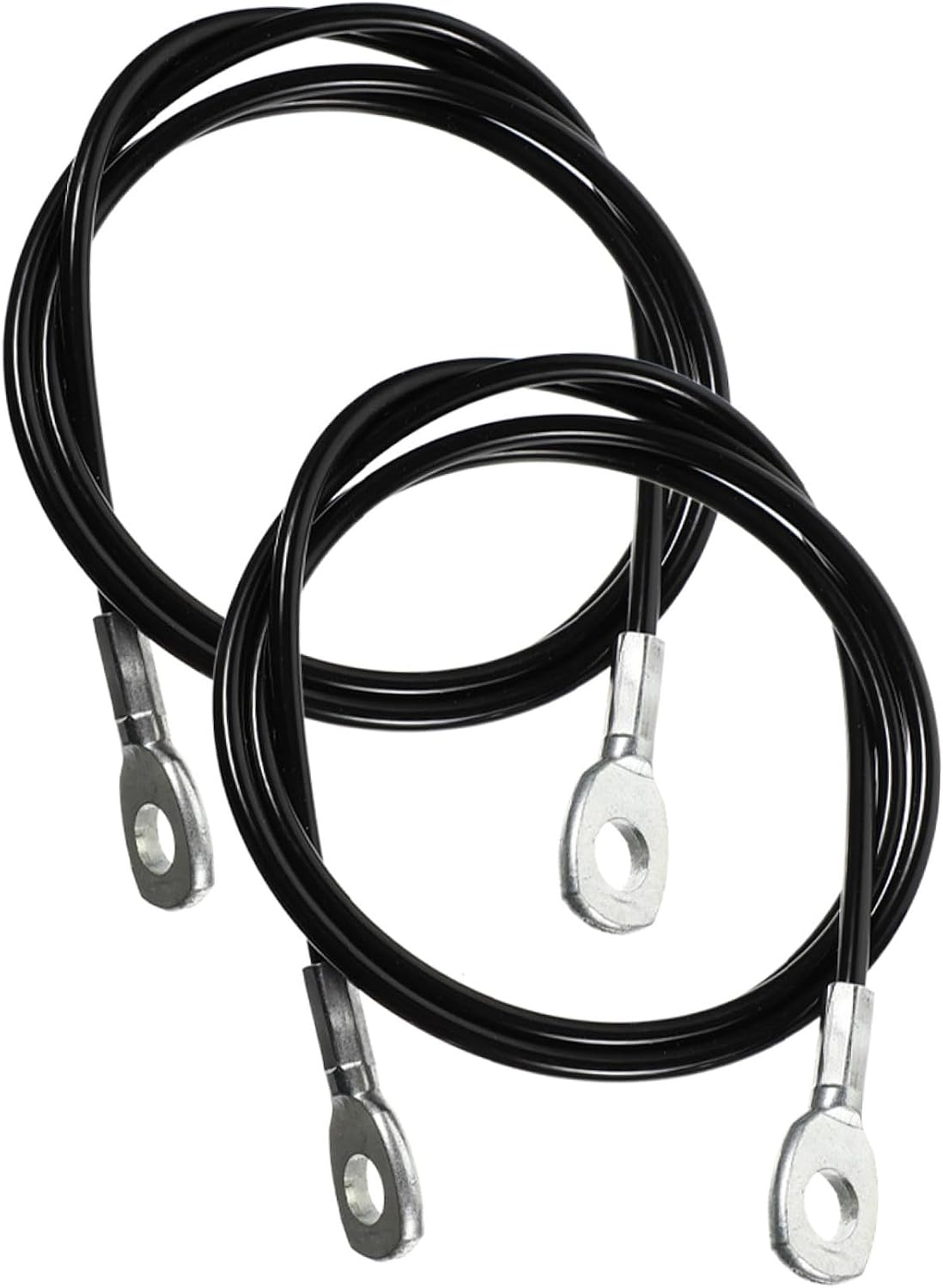 2pcs Straight Bar Cable Attachment for Gym Pulley System Sturdy Pu Cover Replacement Cable