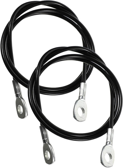 2pcs Straight Bar Cable Attachment for Gym Pulley System Sturdy Pu Cover Replacement Cable