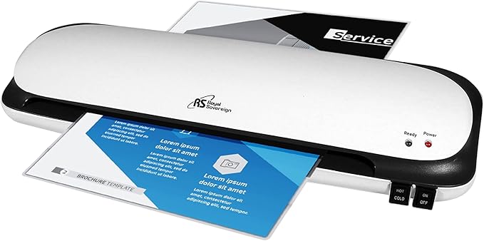 Royal Sovereign 12" Desktop Laminating Machine with Jam Release Lever (CL-1223) , White