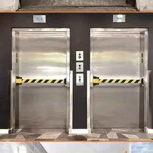 Magnetic Retractable Barrier Tape Safety, Safety Cordon Barrier, Queue Barrier Belt, Wall Mount Magnet adsorption for Separated Region(3M)