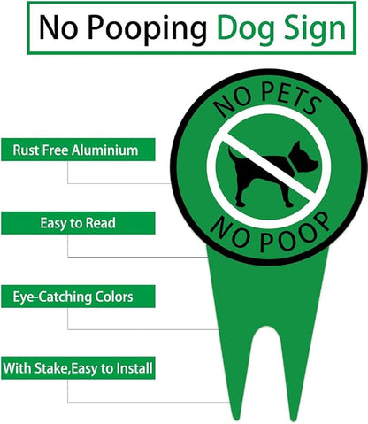 Please Be Respectful Dog Sign - No Dog Pee Signs for Yard - Stop Dogs from Pooping or Peeing On Your Lawn Yard Sign