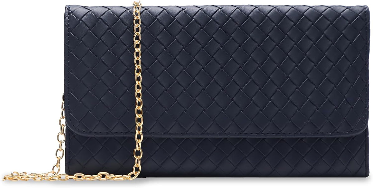 U+U Small Crossbody Bags for Women, Clutch Bag with Removable Chain, Card Slots & Phone Pocket - Lightweight Purse (10Colors)