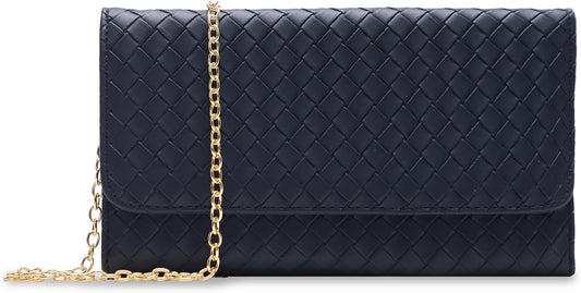 U+U Small Crossbody Bags for Women, Clutch Bag with Removable Chain, Card Slots & Phone Pocket - Lightweight Purse (10Colors)