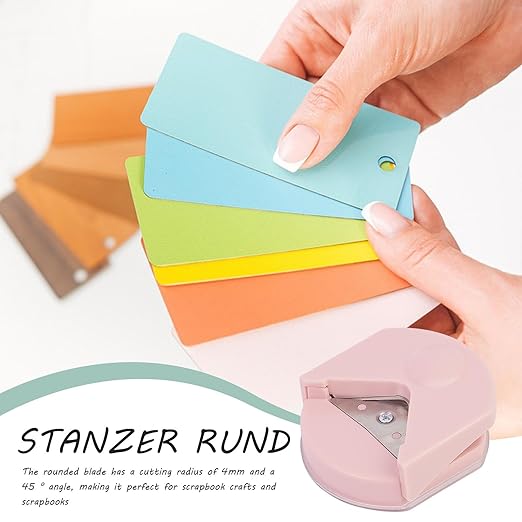 Round Corner Punch | Multifunctional Photo Corner Punch for Scrapbooking, Card Making | Portable, Professional Corner Cutter for Photos and Art