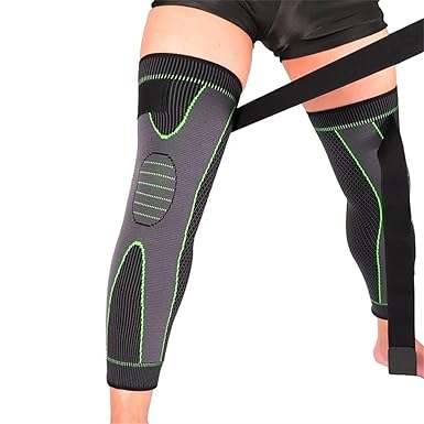Athletikco Ultra Knee - Long Compression Sleeve With Straps