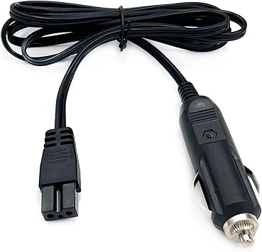 12V DC Car Cooler Power Cable,2 Pin Lead Car Cooler Box Mini Fridge Replacement Portable Extension Cord for Igloo,Wagan,Juggernog Cooler,Car Travel 3M
