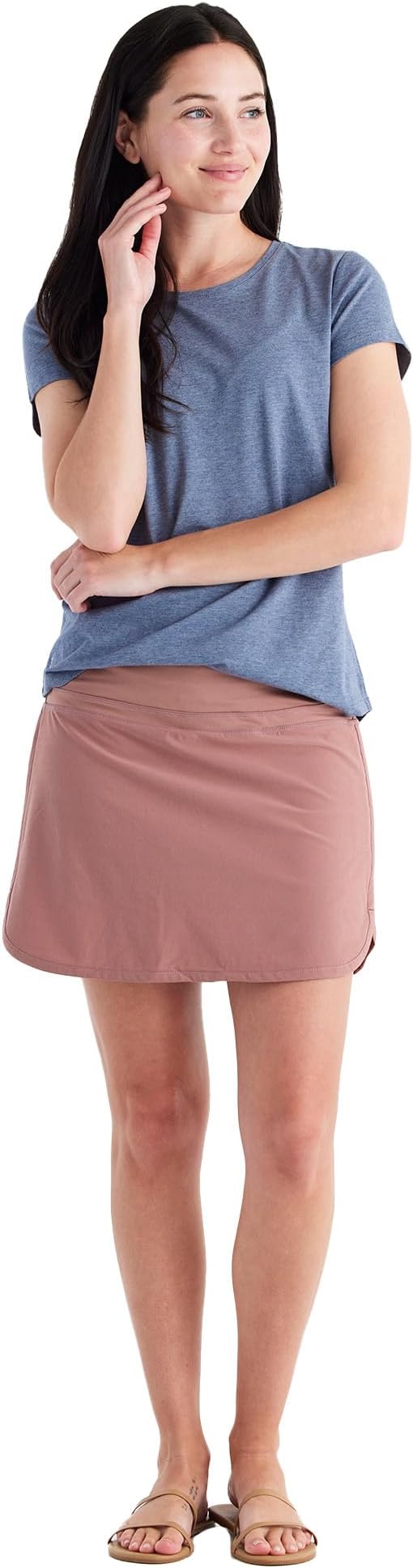 Free Fly Women's Lined Breeze Skort - Lightweight, Breathable Sun Protection UPF 50+ Casual Skort with Bamboo Viscose Liner