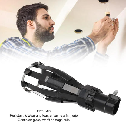 Light Bulb Changer, High Ceiling Bulb Changer, Firm Grip Basket Plastic Light Bulb Removal Tool for Ceiling Recessed Lights
