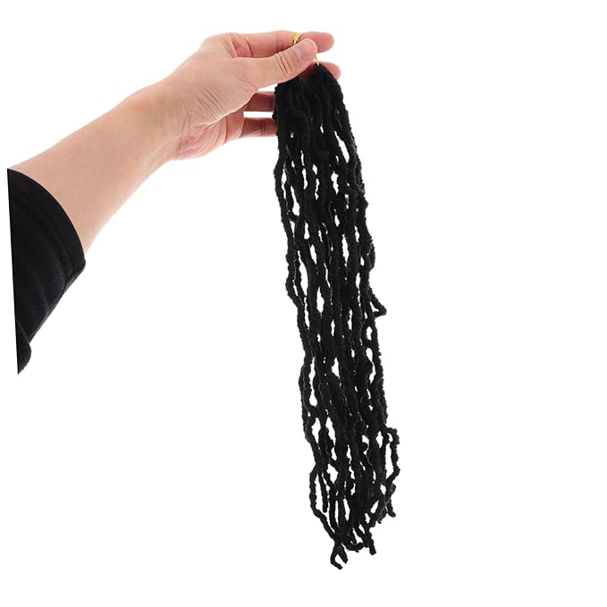 Dreadlocks Wig Micro Braids Faux Locs Crochet Hair Extensions Synthetic Hair for Parties Travel