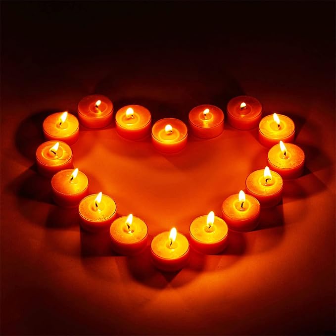 Beeswax Tealight Candles, Handmade Tea Light Candle 24 Pack Natural Unscented Beeswax Tealights - 4 Hours Burn Time - for Home Decor, Party Ambiance