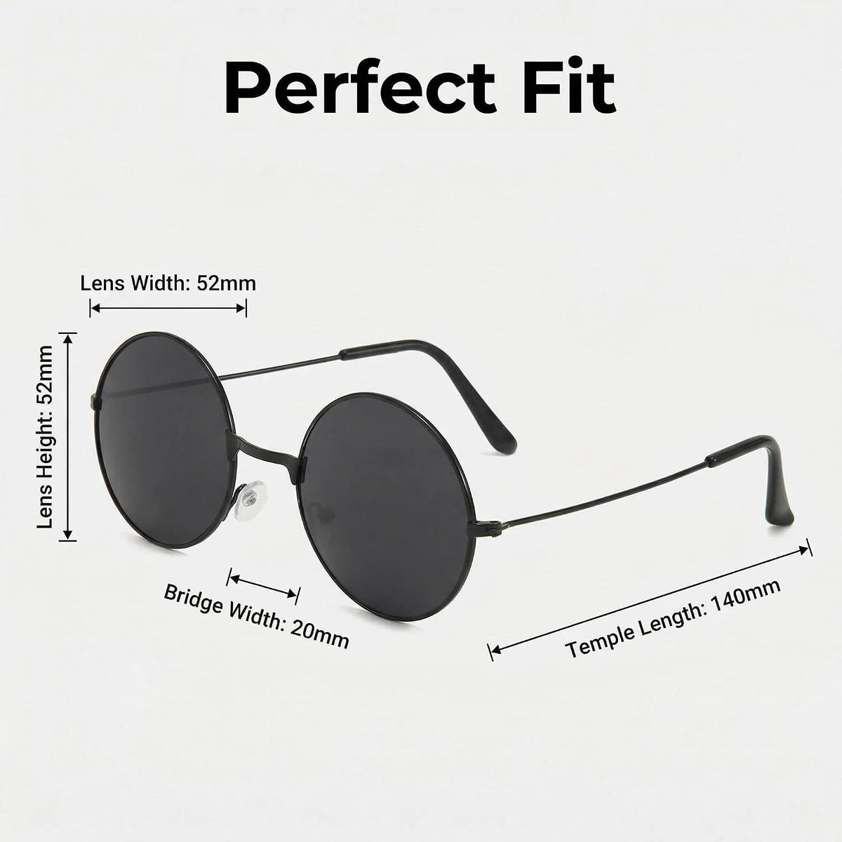 Hippie Sunglasses for Women Men, Retro Round Vintage Circle Glasses UV400 Protection