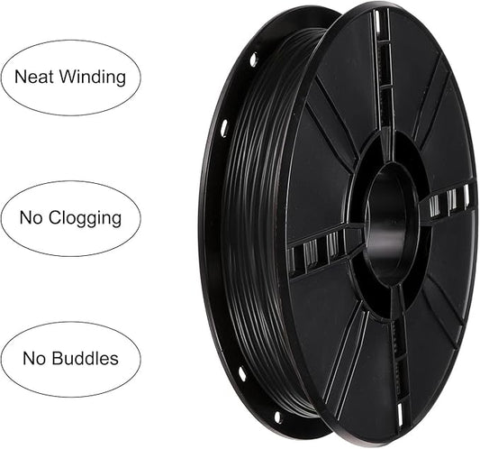uxcell PLA 3D Printer Filament, 1.75 millimeters, 500g Spool (1. 1 lbs), Black 3D Printing Filament for 3D Drawing Pen Refill, 3D Printers